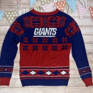 NFL apparel Giants Blue and Red  Sweater sz m
